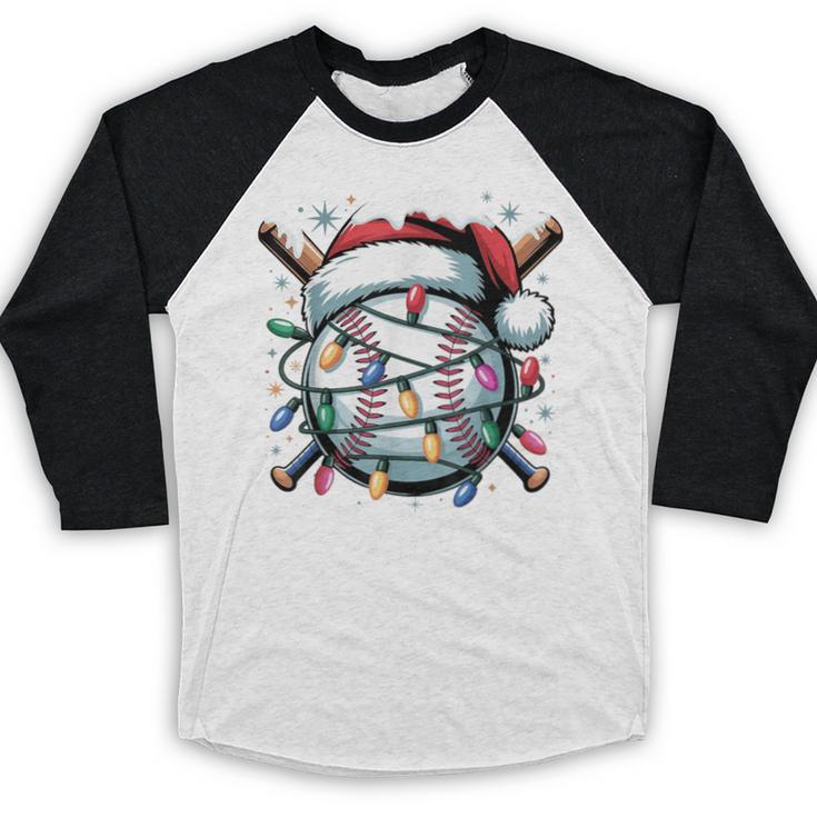 Christmas Baseball Boy Youth Kid Men Santa Hat Xmas Baseball Baseball Raglan Shirt Christmas Baseball Boy Youth Kid Men Santa Hat Xmas Baseball Baseball Raglan Shirt
