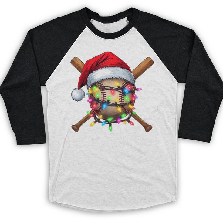Christmas Baseball Pajama Santa For Men Boys Girls Kids Xmas Baseball Raglan Shirt Christmas Baseball Pajama Santa For Men Boys Girls Kids Xmas Baseball Raglan Shirt