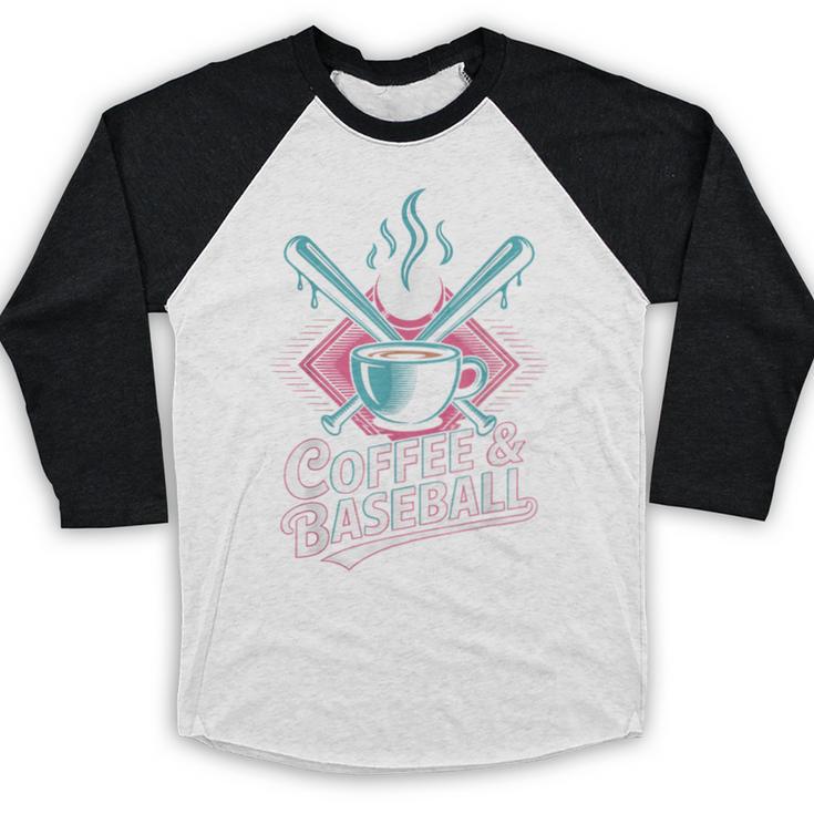 Coffee And Baseball Baseball Player Baseball Raglan Shirt