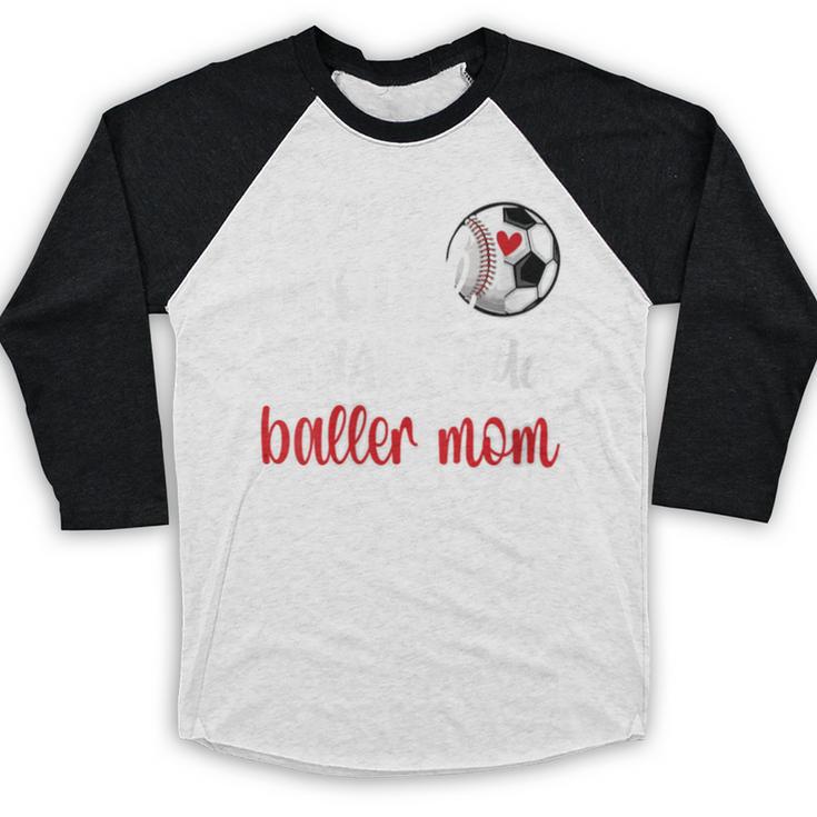 Crazy Proud Soccer Baseball Player Mom Ball Mother Baseball Raglan Shirt Crazy Proud Soccer Baseball Player Mom Ball Mother Baseball Raglan Shirt