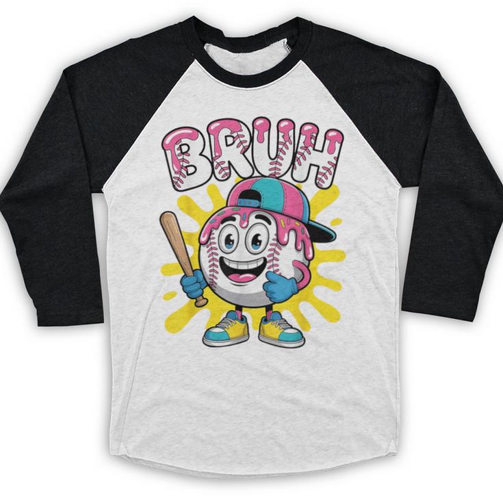 Drip Baseball Boy Youth Kid Ice Cream Dripping Baseball Bruh Baseball Raglan Shirt Drip Baseball Boy Youth Kid Ice Cream Dripping Baseball Bruh Baseball Raglan Shirt