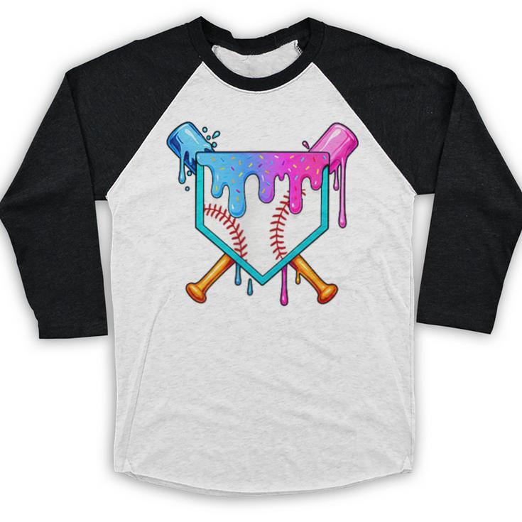 Dripping Baseball Pocket Respect The Drip Boys Baseball Baseball Raglan Shirt