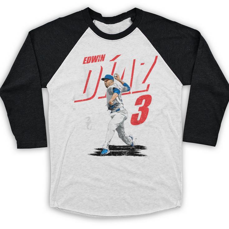 Edwin Diaz Los Angeles D Baseball Players MLBEDD204M Baseball Raglan Shirt Edwin Diaz Los Angeles D Baseball Players MLBEDD204M Baseball Raglan Shirt