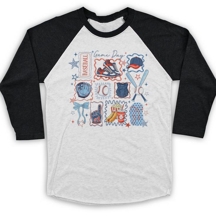Game Day Baseball Lover Coquette Bow Girl Women Kid Mom Mama Baseball Raglan Shirt Game Day Baseball Lover Coquette Bow Girl Women Kid Mom Mama Baseball Raglan Shirt