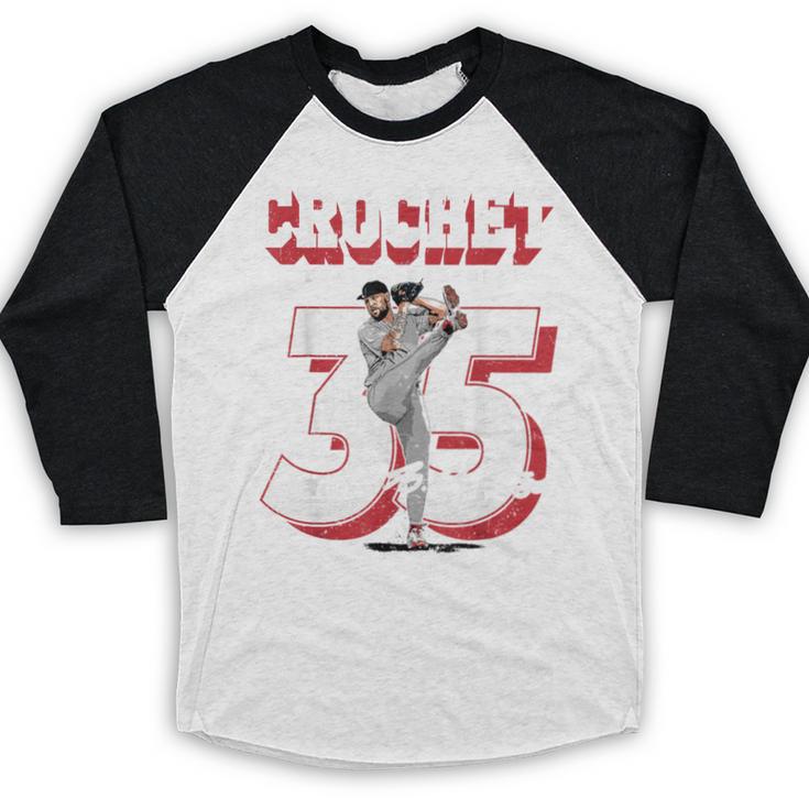 Garrett Crochet Boston Baseball Players MLBGCR201M Baseball Raglan Shirt Garrett Crochet Boston Baseball Players MLBGCR201M Baseball Raglan Shirt