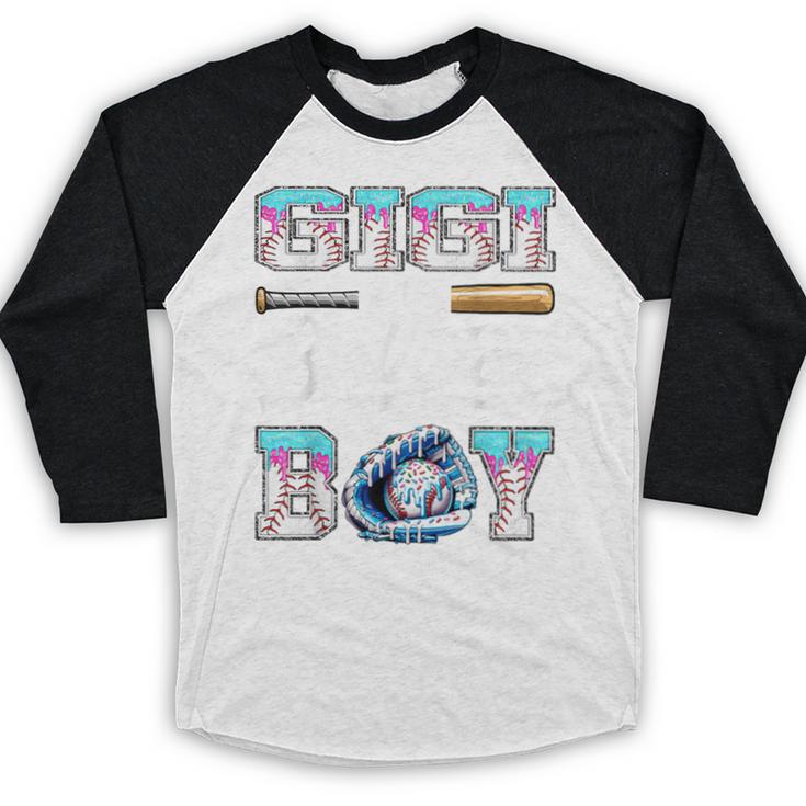 Gigi Of The Birthday Boy Baseball Ice Cream Drip Matching Baseball Raglan Shirt