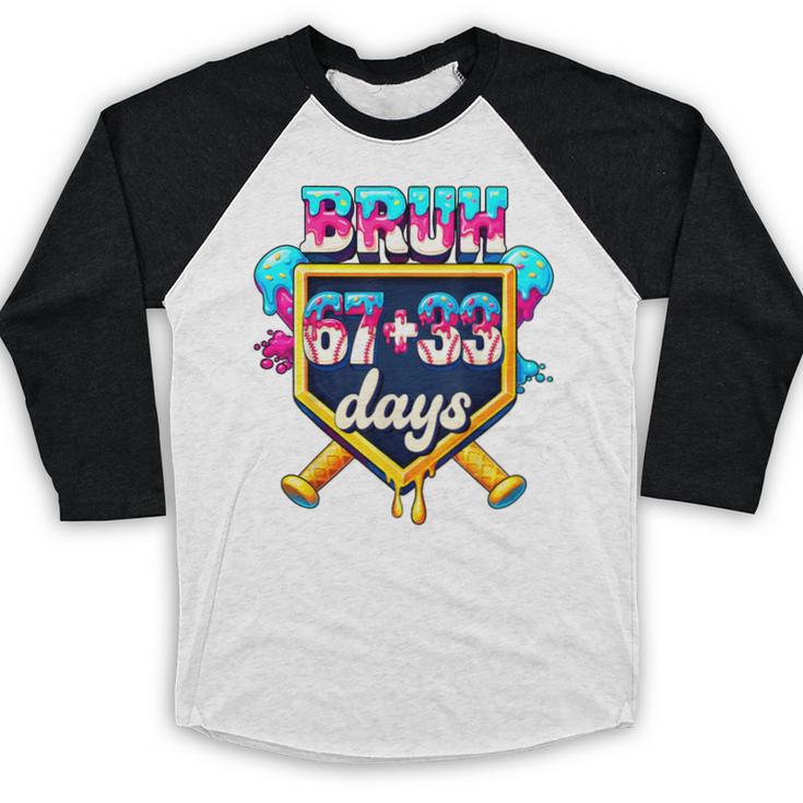 Happy 6733 Days Of School Baseball Drip 100th Day Of School Baseball Raglan Shirt Happy 6733 Days Of School Baseball Drip 100th Day Of School Baseball Raglan Shirt