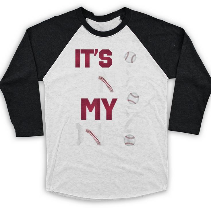 ITS In My DNA Baseball Sport Player Saying Baseball Raglan Shirt
