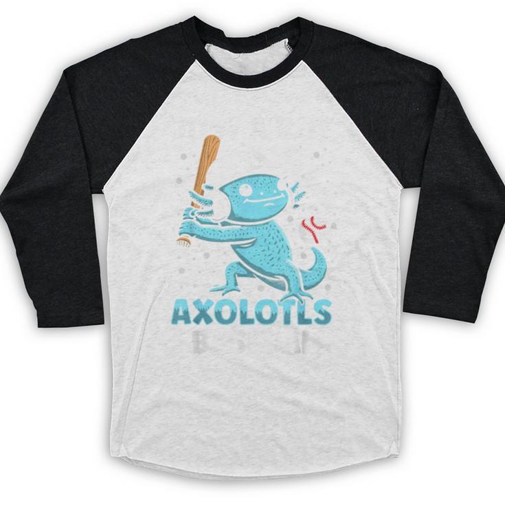 Just A Boy Who Loves Axolotls & Baseball Baseball Raglan Shirt Just A Boy Who Loves Axolotls & Baseball Baseball Raglan Shirt