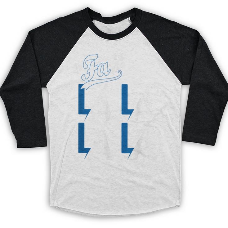 LA Baseball Fan Christmas FA La La Holiday Blue Theme Baseball Raglan Shirt LA Baseball Fan Christmas FA La La Holiday Blue Theme Baseball Raglan Shirt