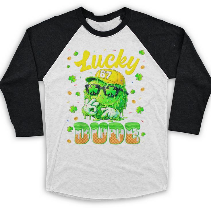 Lucky Dude Drip Baseball Shamrock St Patrick Men Boy Youth Baseball Raglan Shirt Lucky Dude Drip Baseball Shamrock St Patrick Men Boy Youth Baseball Raglan Shirt