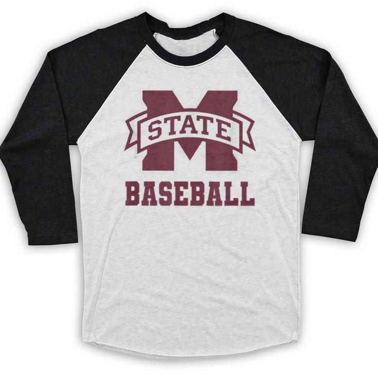 Mississippi State Baseball Bulldogs NCAA MS16 Baseball Raglan Shirt