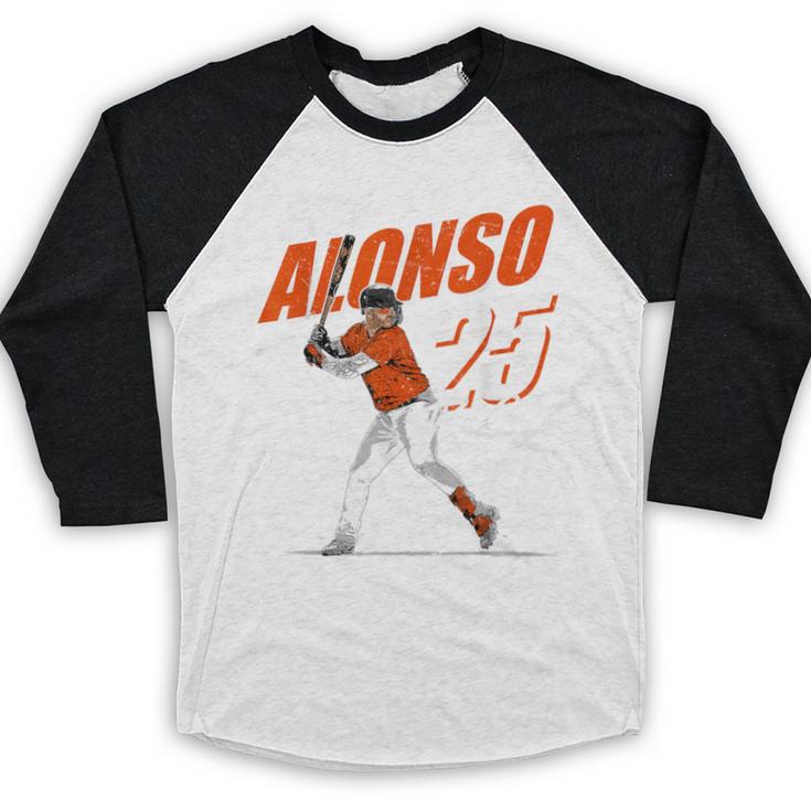 Pete Alonso Baltimore Baseball Players MLBPAL201M Baseball Raglan Shirt