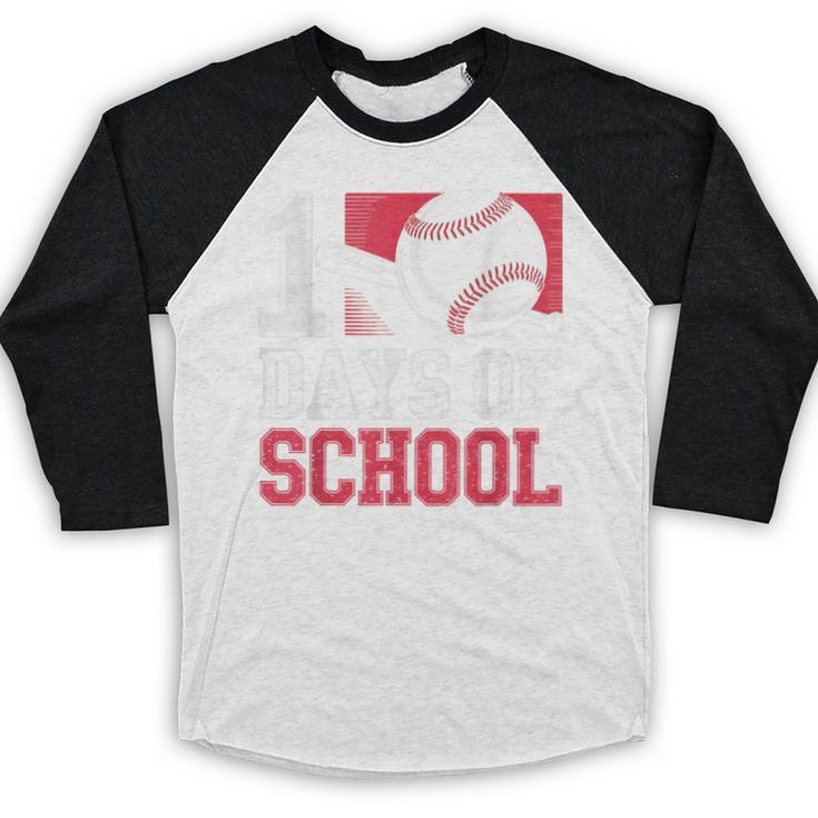 Retro 100 Days Of School Baseball Teacher Student 100 Days Baseball Raglan Shirt Retro 100 Days Of School Baseball Teacher Student 100 Days Baseball Raglan Shirt