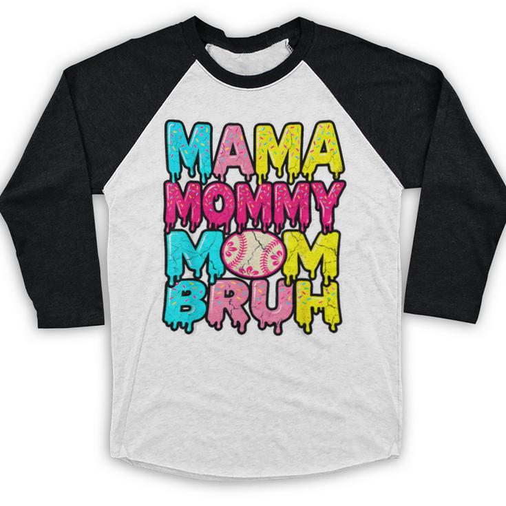 Retro Mama Mommy Mom Bruh Baseball Women Girls Baseball Raglan Shirt Retro Mama Mommy Mom Bruh Baseball Women Girls Baseball Raglan Shirt