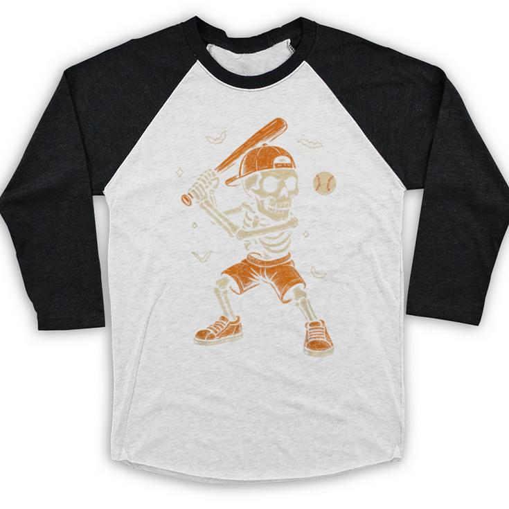 Skeleton Baseball Player Costume Halloween Men Boys Baseball Raglan Shirt Skeleton Baseball Player Costume Halloween Men Boys Baseball Raglan Shirt