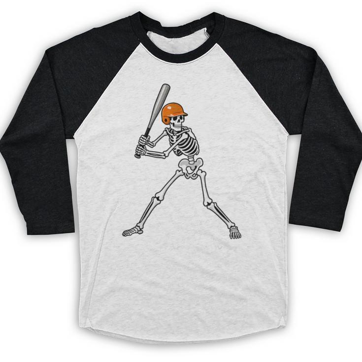 Spooky Season Skeleton Baseball Player Halloween Batter Baseball Raglan Shirt Spooky Season Skeleton Baseball Player Halloween Batter Baseball Raglan Shirt