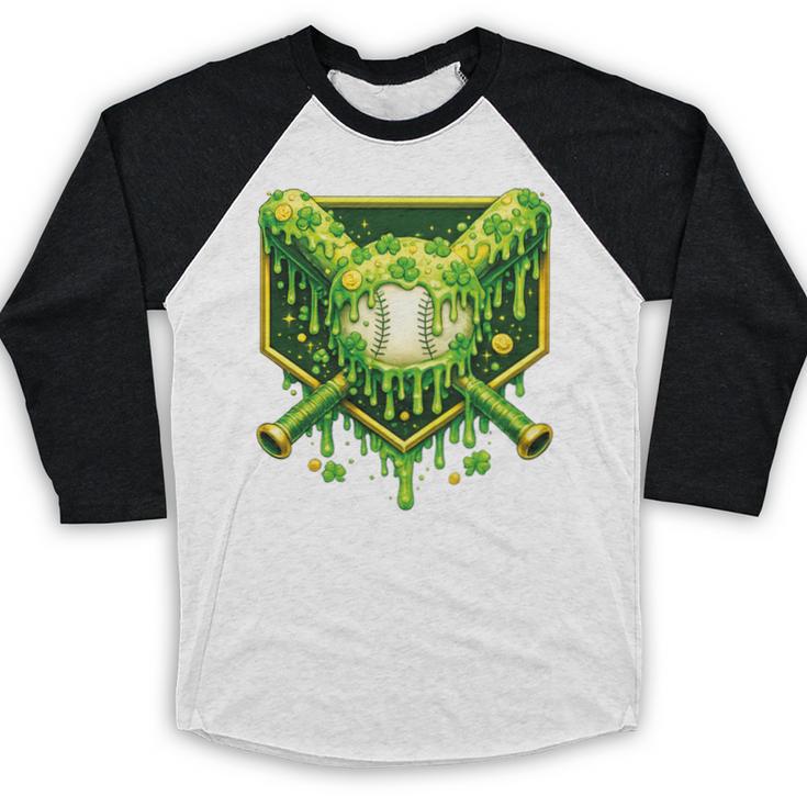St Patrick's Day Baseball Boys Ice Cream Drip Youth Kids Premium Tri-Blend Baseball Raglan Shirt St Patrick's Day Baseball Boys Ice Cream Drip Youth Kids Premium Tri-Blend Baseball Raglan Shirt