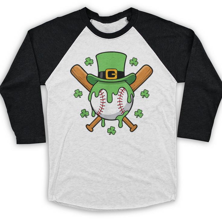 St Patricks Day Baseball Drip Ice Cream Baseball Home Plate Baseball Raglan Shirt St Patricks Day Baseball Drip Ice Cream Baseball Home Plate Baseball Raglan Shirt