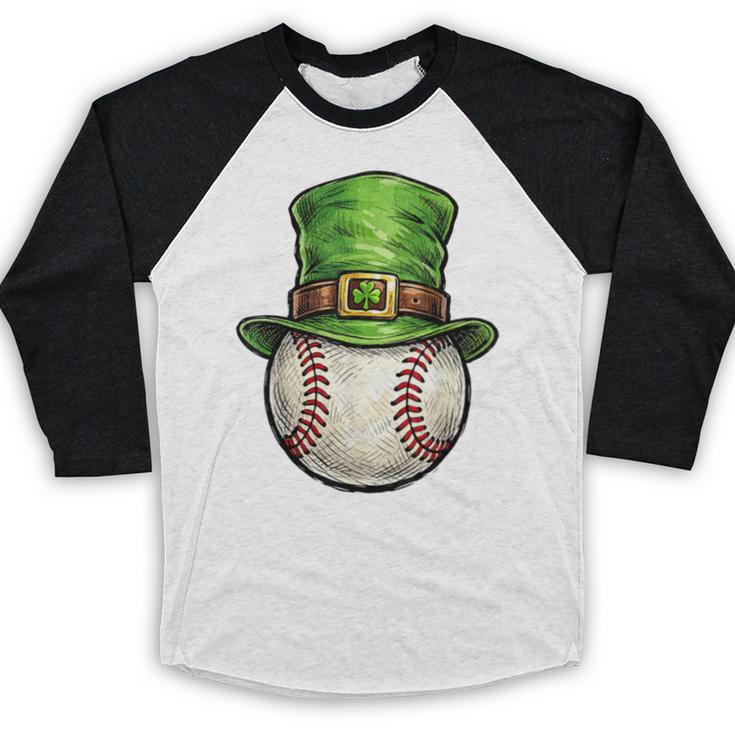 St Patricks Day Baseball Player Leprechaun Hat Men Boys Kids Baseball Raglan Shirt St Patricks Day Baseball Player Leprechaun Hat Men Boys Kids Baseball Raglan Shirt