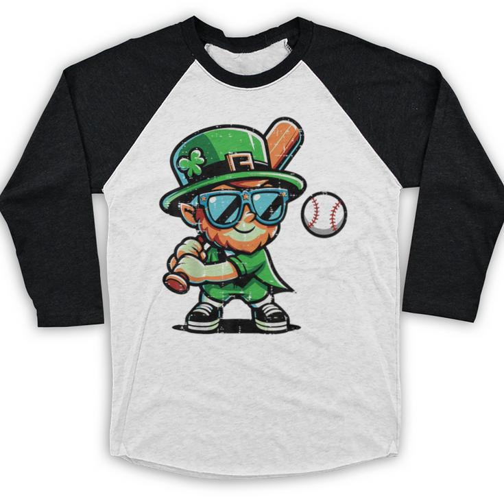St Patricks Day Leprechaun Baseball Saint Paddys Boys Men Baseball Raglan Shirt