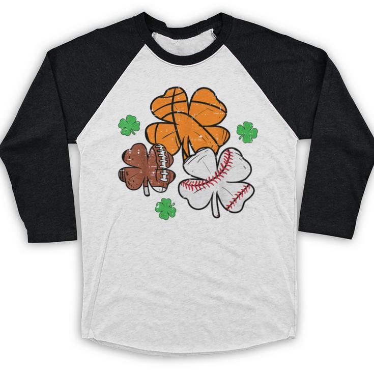 St Patricks Day Shamrock Basketball Baseball Men Boys Kids Baseball Raglan Shirt St Patricks Day Shamrock Basketball Baseball Men Boys Kids Baseball Raglan Shirt