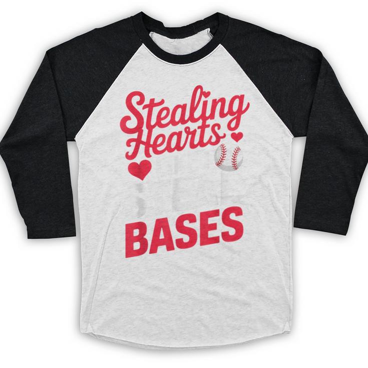 Stealing Hearts Like I Steal Bases Cute Baseball Valentine Baseball Raglan Shirt Stealing Hearts Like I Steal Bases Cute Baseball Valentine Baseball Raglan Shirt