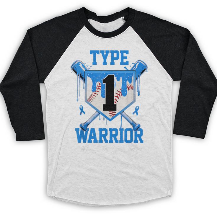 T1D Warrior Baseball Drip Diabetes Awareness Blue Ribbon Baseball Raglan Shirt T1D Warrior Baseball Drip Diabetes Awareness Blue Ribbon Baseball Raglan Shirt