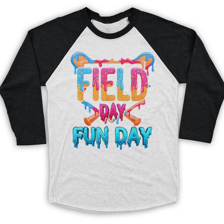 Teacher Kids Field Day 2026 Baseball Field Day Fun Day Baseball Raglan Shirt
