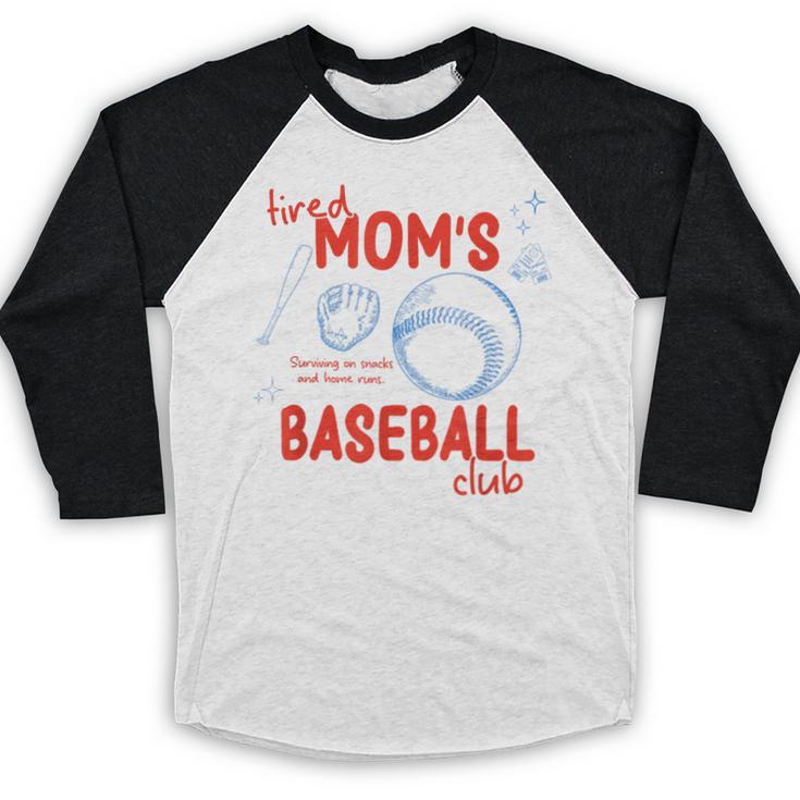 Tired Baseball Mom Club Baseball Mama Mother's Day Baseball Raglan Shirt Tired Baseball Mom Club Baseball Mama Mother's Day Baseball Raglan Shirt