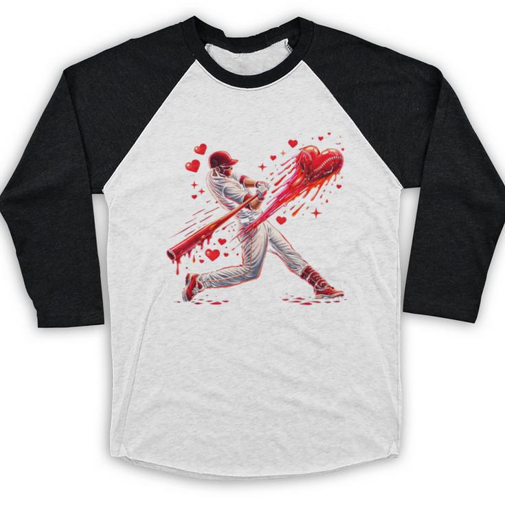 Valentine Baseball Player Drip Baseball Raglan Shirt Valentine Baseball Player Drip Baseball Raglan Shirt
