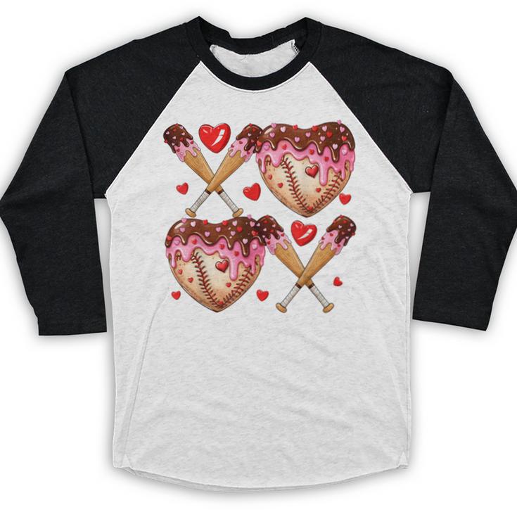Valentines Day Drip Heart Baseball XOXO Boys Kids Men Sport Baseball Raglan Shirt Valentines Day Drip Heart Baseball XOXO Boys Kids Men Sport Baseball Raglan Shirt