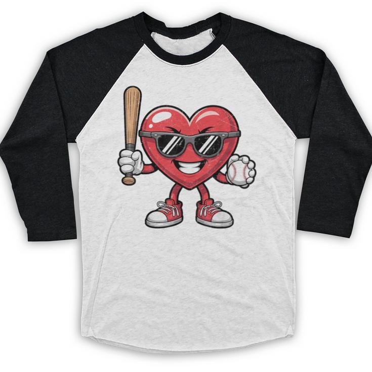 Valentines Day Heart Playing Baseball Boys Men Kids Girls Baseball Raglan Shirt Valentines Day Heart Playing Baseball Boys Men Kids Girls Baseball Raglan Shirt