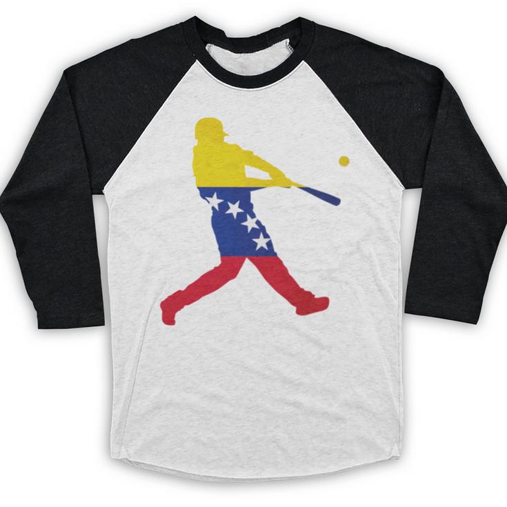 Venezuela Baseball Baseball Raglan Shirt Venezuela Baseball Baseball Raglan Shirt