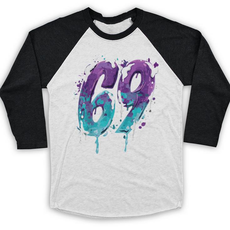 Vintage Baseball 69 Number Baseball Raglan Shirt Vintage Baseball 69 Number Baseball Raglan Shirt