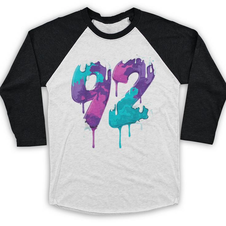 Vintage Baseball 92 Number Baseball Raglan Shirt