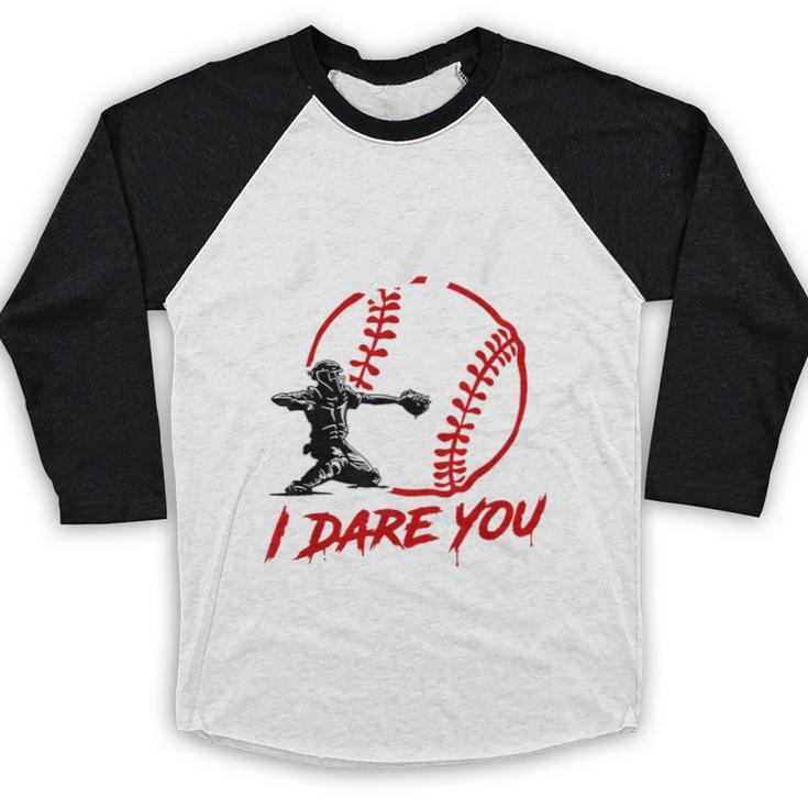 Vintage Baseball Catcher Boys Go Ahead Run I Dare You Baseball Raglan Shirt Vintage Baseball Catcher Boys Go Ahead Run I Dare You Baseball Raglan Shirt