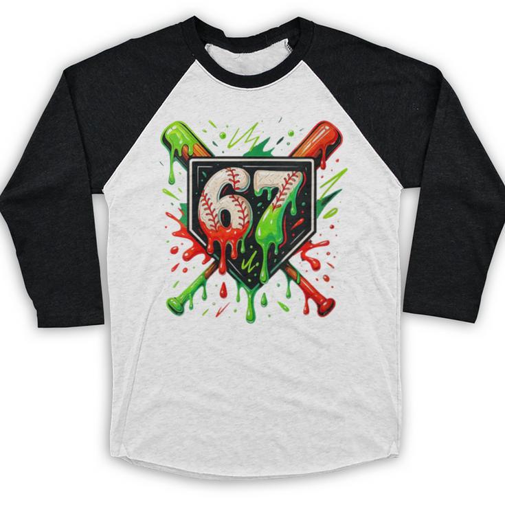 Xmas Baseball Six Seven 67 Meme Ice Cream Drip Men Women Baseball Raglan Shirt Xmas Baseball Six Seven 67 Meme Ice Cream Drip Men Women Baseball Raglan Shirt