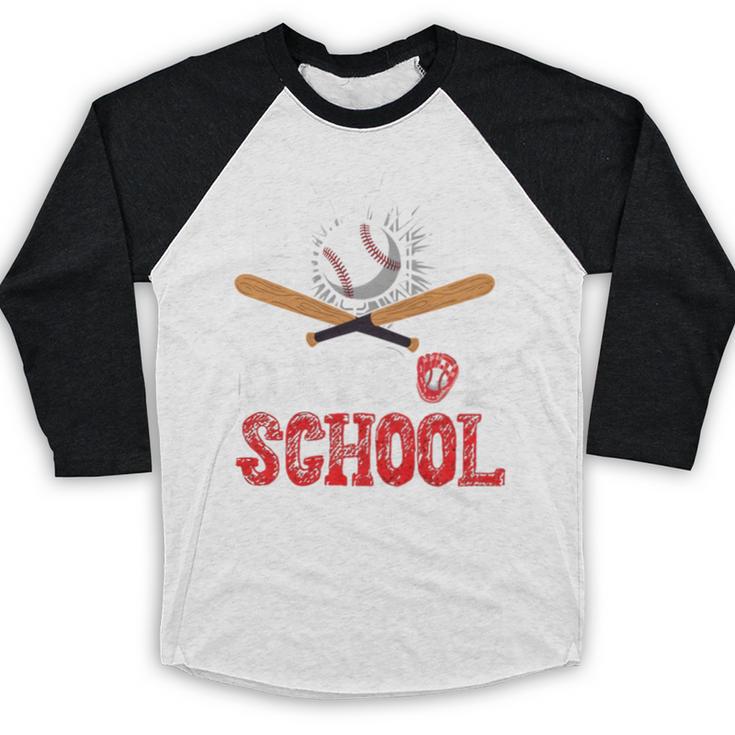 100 Days Of School Baseball 100 Days Smarter Boys Student Baseball Raglan Shirt