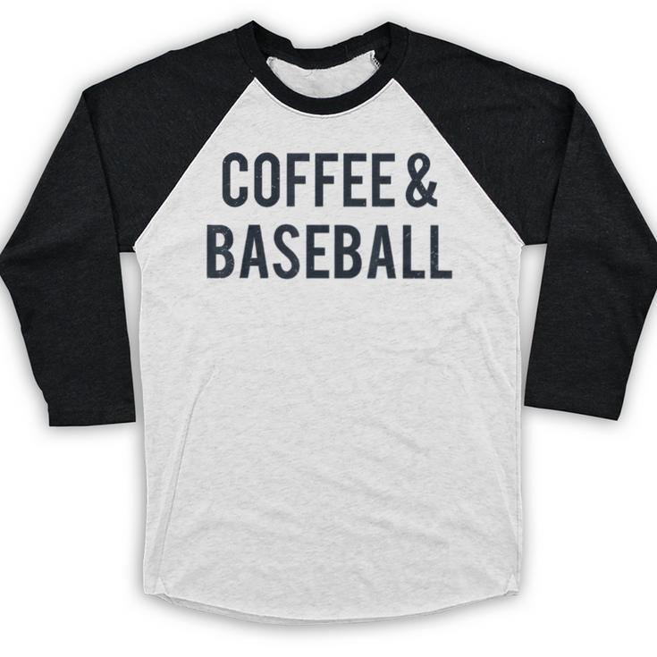 Coffee And Baseball Baseball Raglan Shirt