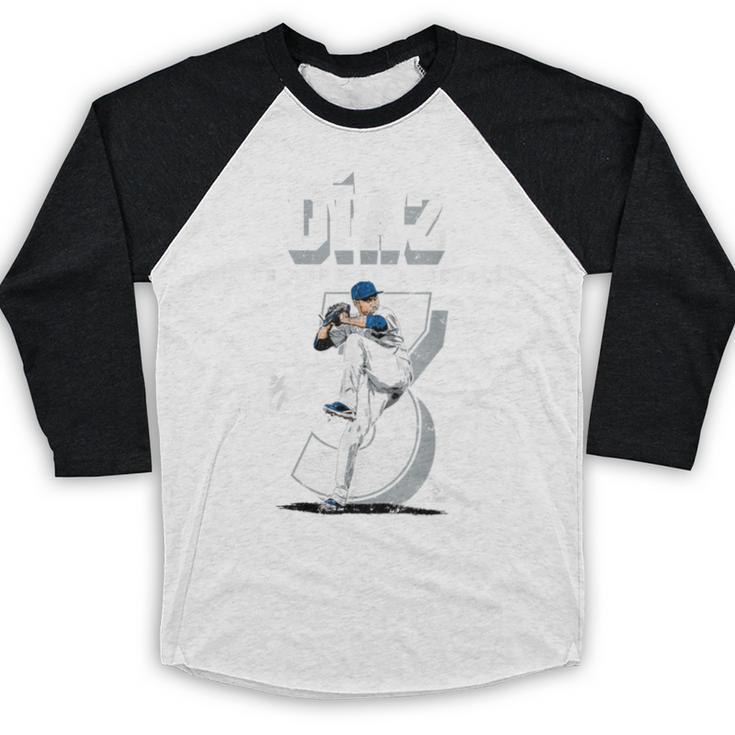 Edwin Diaz Los Angeles D Baseball Players MLBEDD201M Baseball Raglan Shirt