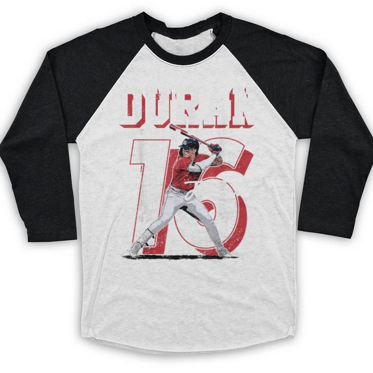Jarren Duran Boston MLB Baseball Players MLBJDU201M Baseball Raglan Shirt