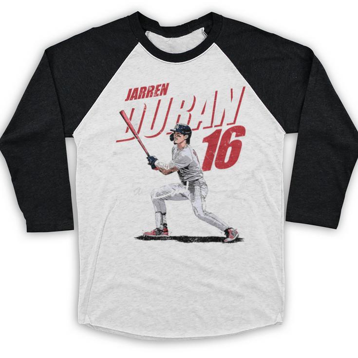 Jarren Duran Boston MLB Baseball Players MLBJDU204M Baseball Raglan Shirt