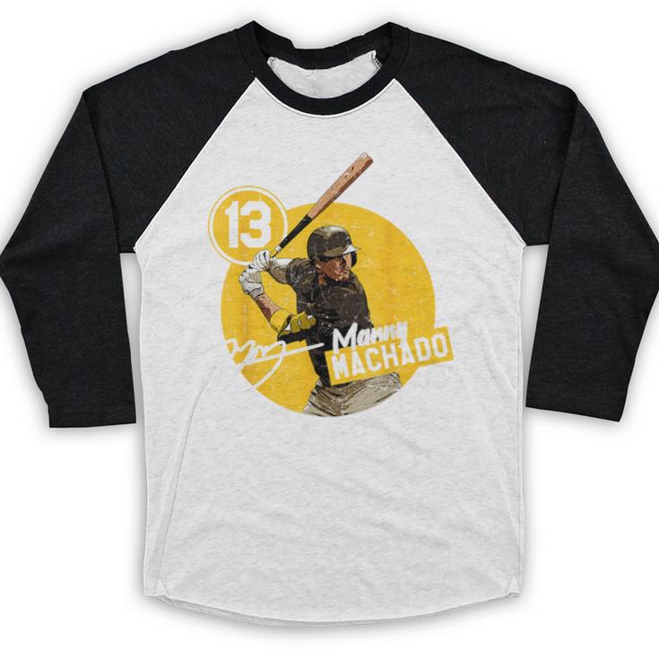 Manny Machado San Diego MLB Baseball Players MLBMAC4056 Baseball Raglan Shirt