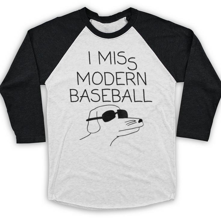I Miss Modern Baseball Vintage Baseball Meme Tee Baseball Raglan Shirt