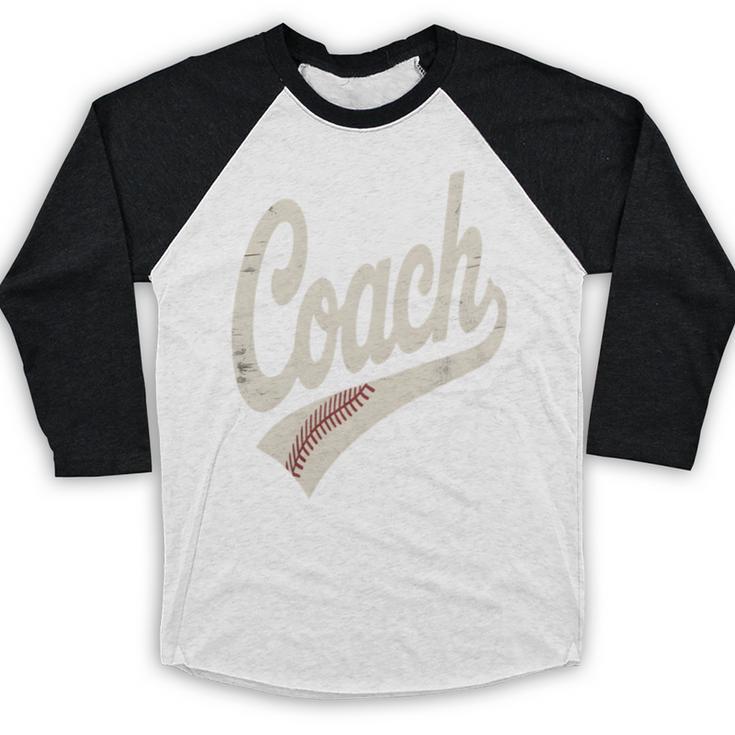 Vintage Baseball Coach Baseball Raglan Shirt