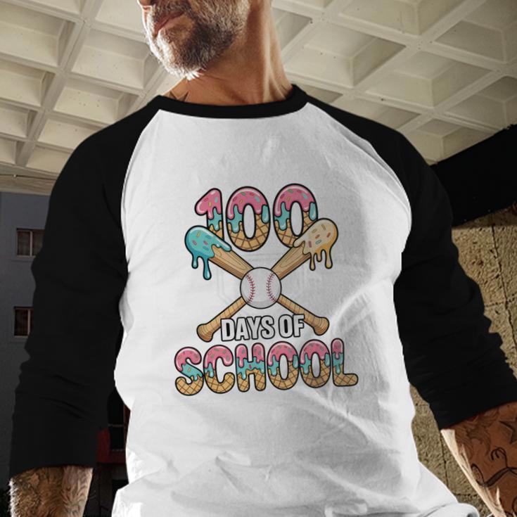 100 Days Of School Baseball 100th Day Of School Baseball Raglan Shirt 100 Days Of School Baseball 100th Day Of School Baseball Raglan Shirt