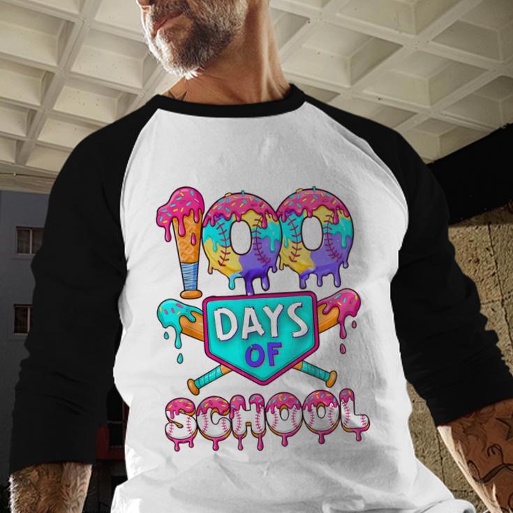 100 Days Of School Baseball Boys Kids Baseball Raglan Shirt 100 Days Of School Baseball Boys Kids Baseball Raglan Shirt