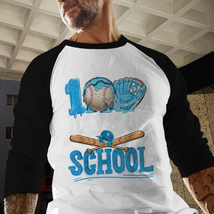 100 Days Of School Baseball Ice Cream Drip Student Kids Boys Baseball Raglan Shirt 100 Days Of School Baseball Ice Cream Drip Student Kids Boys Baseball Raglan Shirt