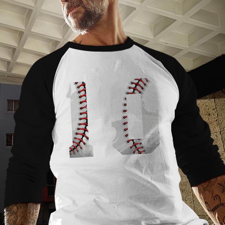 2016 10th Birthday Baseball Boys Kids Ten 10 Tenth Baseball Raglan Shirt